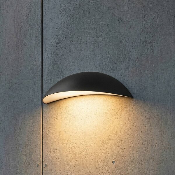 Applique da esterni a LED Zerino Lindby, Nero, Alluminio, Moderno, Applique LED da esterni