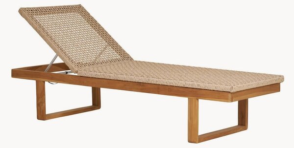 Lettino outdoor in legno di teak Derby
