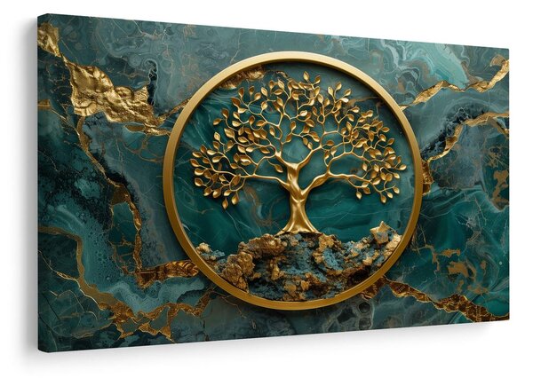 Quadro su tela – Albero della vita in oro