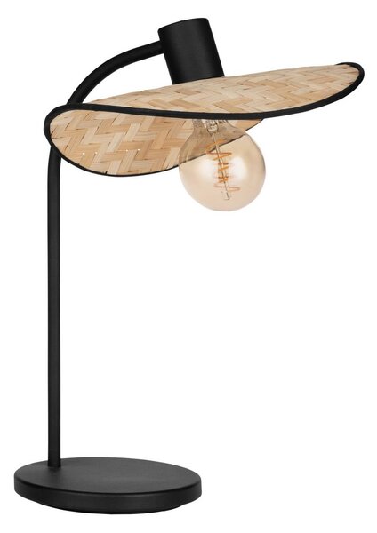 EGLO Lampada da tavolo Marywell, Legno chiaro, Soggiorno / Sala da pranzo, bambù, Lampada da tavolo