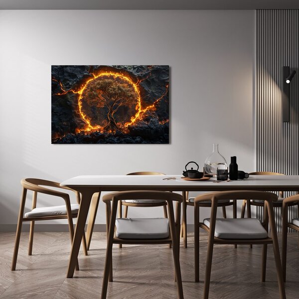 Quadro su tela – Albero della vita in fiamme