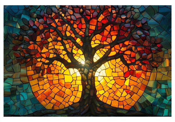 Quadro su tela – Albero della vita splendente