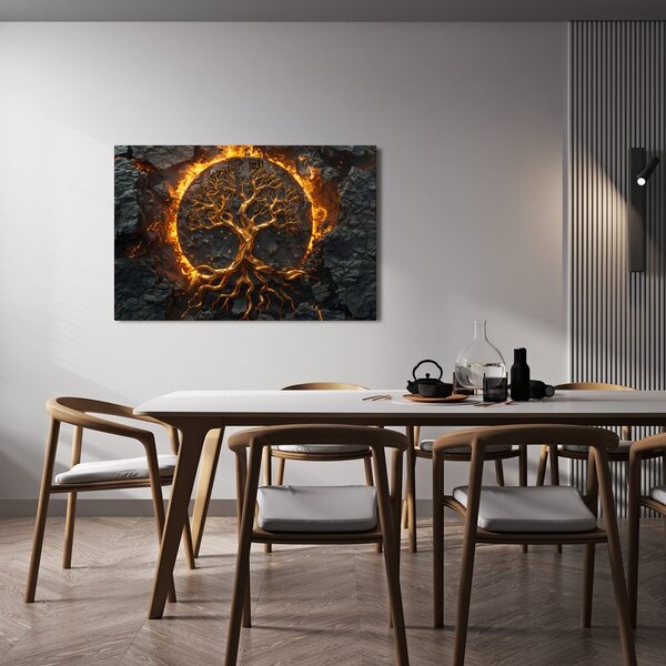 Quadro su tela – Albero della vita in fiamme