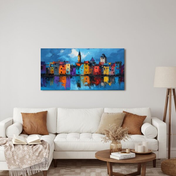Quadro su tela – Magia della città serale