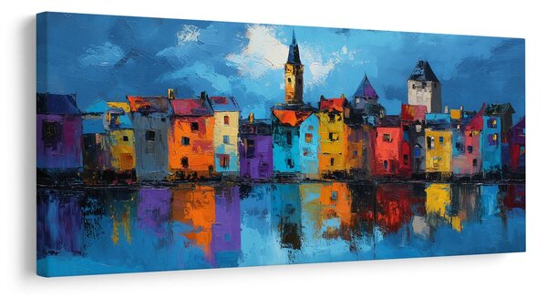 Quadro su tela – Magia della città serale