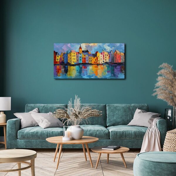 Quadro su tela – Città pittoresca nei colori