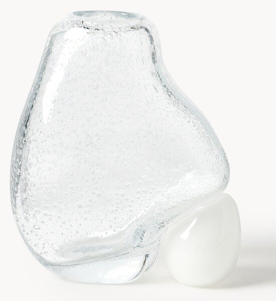 Vaso in vetro con bolle d'aria Nicky, alt. 20 cm