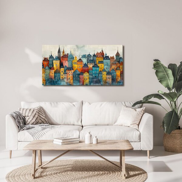 Quadro su tela – Magia colorata della città