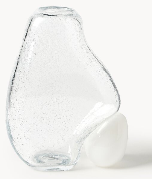 Vaso in vetro con bolle d'aria Nicky, alt. 30 cm