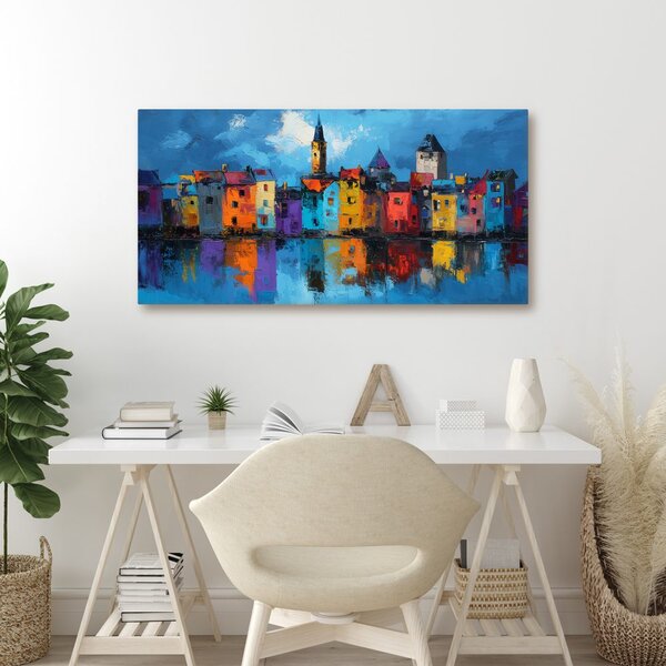 Quadro su tela – Magia della città serale