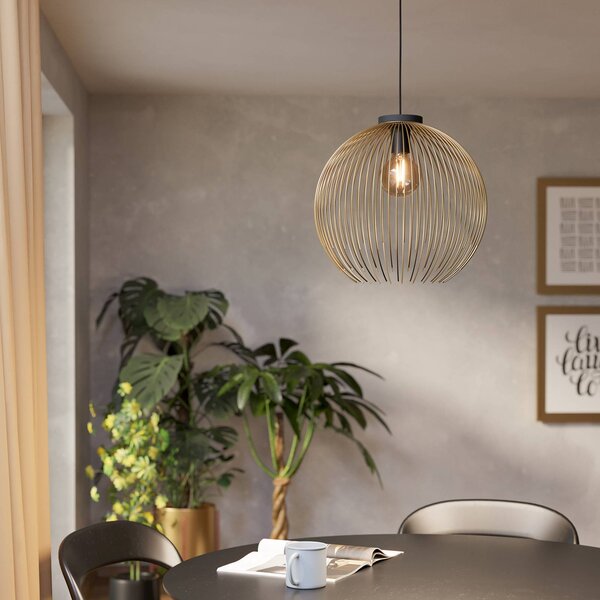 EGLO Lampada a sospensione VENEZUELA, dimmerabile, Ottone / Oro, Soggiorno / Sala da pranzo, Metallo, Moderno, Lampada a sospensione