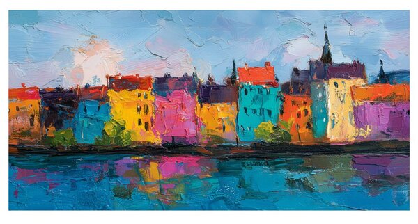 Quadro su tela – Architettura urbana colorata