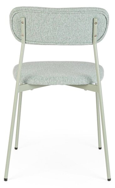 Sedia da pranzo color menta in imbottito Inka – Yes Everyday