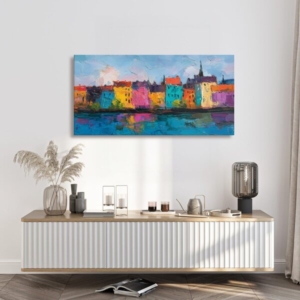 Quadro su tela – Architettura urbana colorata