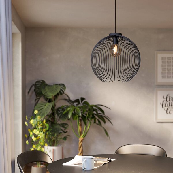 EGLO Lampada a sospensione VENEZUELA, dimmerabile, Nero, Soggiorno / Sala da pranzo, Metallo, Moderno, Lampada a sospensione