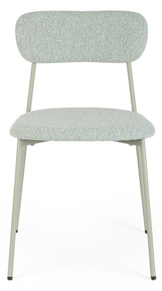 Sedia da pranzo color menta in imbottito Inka – Yes Everyday