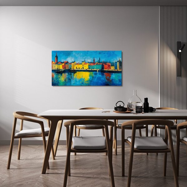 Quadro su tela – Colori vivaci del paesaggio urbano