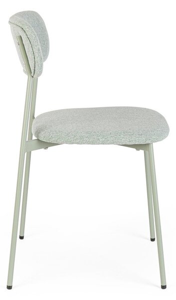 Sedia da pranzo color menta in imbottito Inka – Yes Everyday