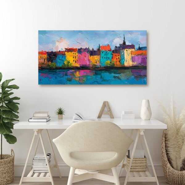 Quadro su tela – Architettura urbana colorata