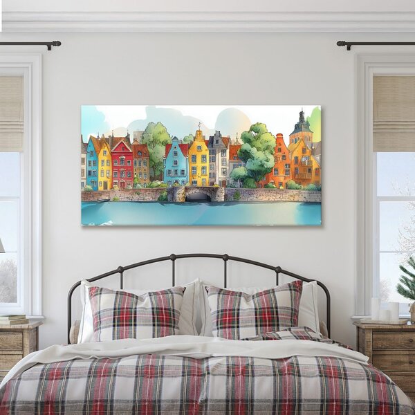 Quadro su tela – Paesaggio urbano pittoresco