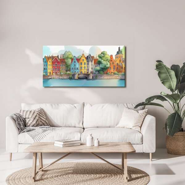 Quadro su tela – Paesaggio urbano pittoresco