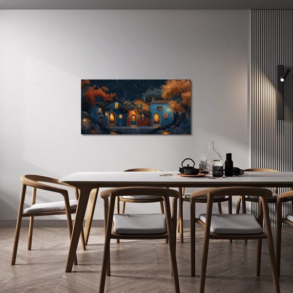 Quadro su tela – Magica notte invernale nelle strade