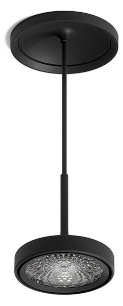 Lampada a sospensione Sigor, Nivo, dimmerabile, Nero, Soggiorno, Alluminio, Moderno