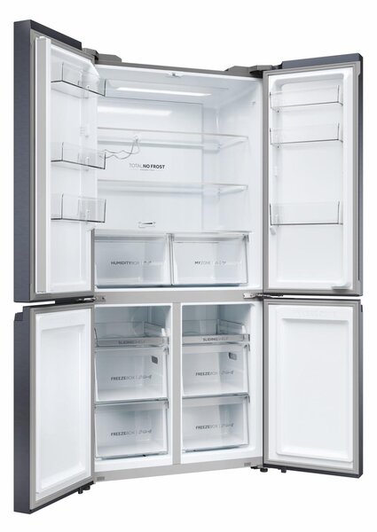 Haier Frigorifero Americano Side by Side Capacit 528 Litri Classe energetica E Raffreddamento No Frost colore Nero - HCR5919ENMB Cube 90 Serie 5
