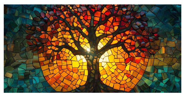 Quadro su tela – Albero della vita colorato