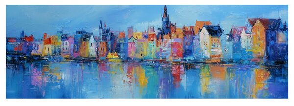 Quadro su tela – Paesaggio urbano fiabesco