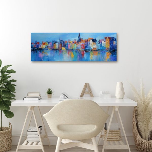 Quadro su tela – Paesaggio urbano fiabesco