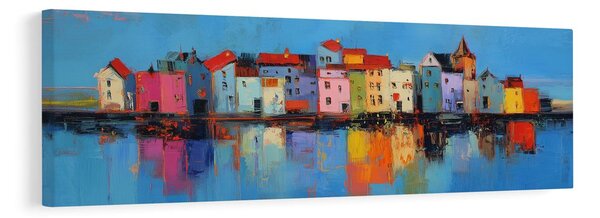 Quadro su tela – Riflessi di colori urbani