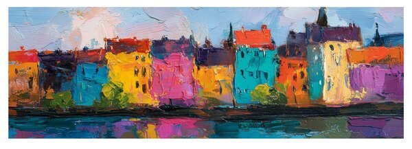 Quadro su tela – Colori vivaci del paesaggio urbano