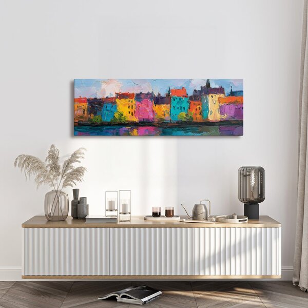 Quadro su tela – Colori vivaci del paesaggio urbano