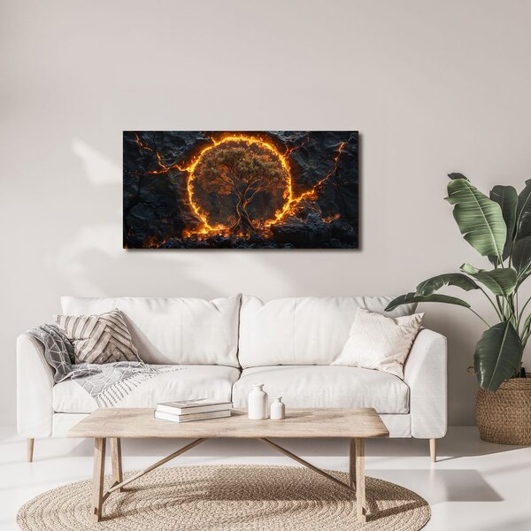 Quadro su tela – Albero della vita magico nel cerchio