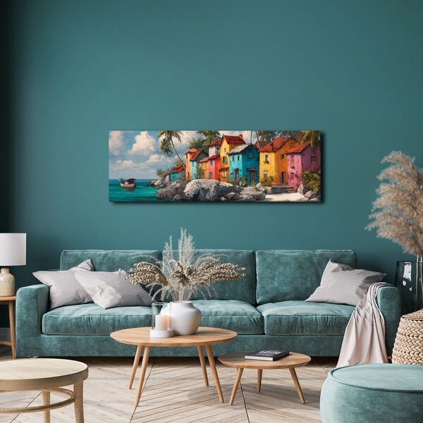 Quadro su tela – Idillio tropicale con palme