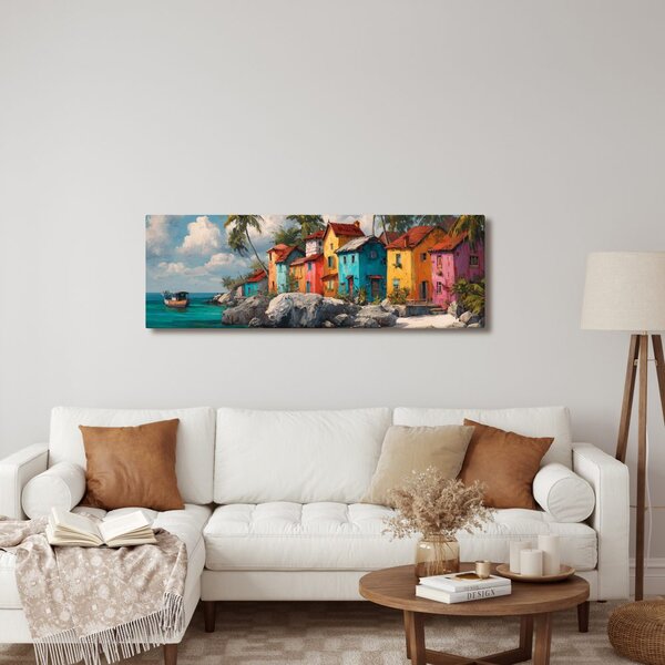 Quadro su tela – Idillio tropicale con palme