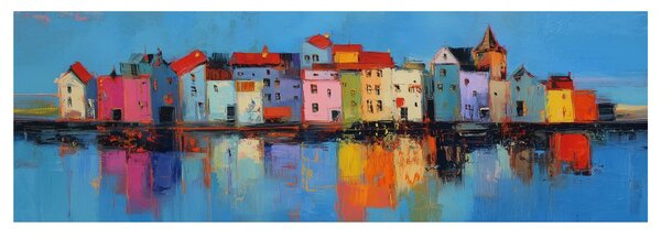Quadro su tela – Riflessi di colori urbani