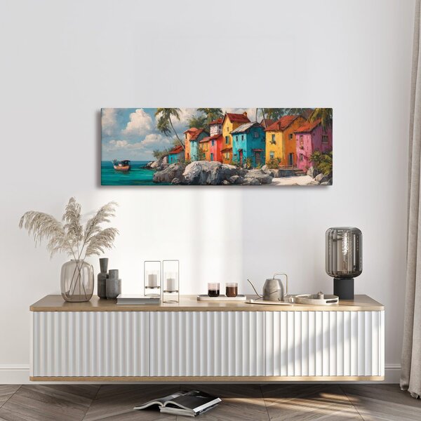Quadro su tela – Idillio tropicale con palme