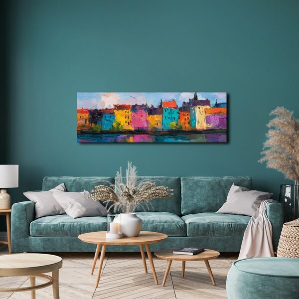 Quadro su tela – Colori vivaci del paesaggio urbano
