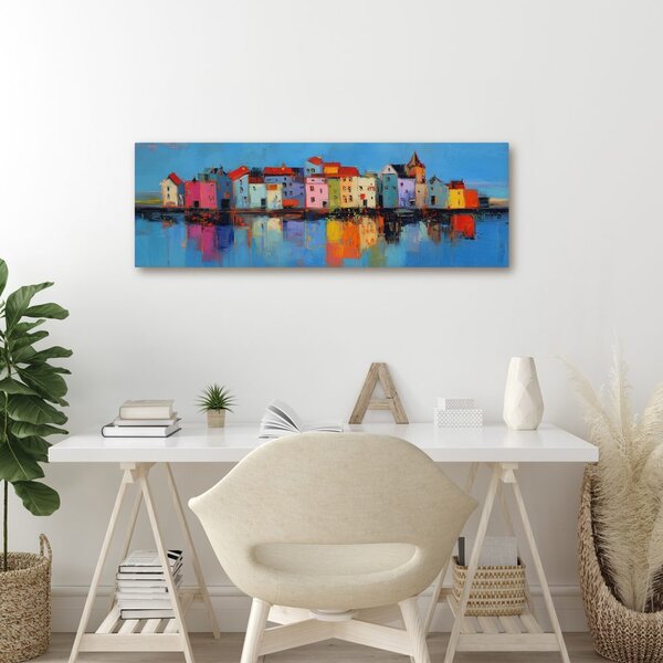 Quadro su tela – Riflessi di colori urbani