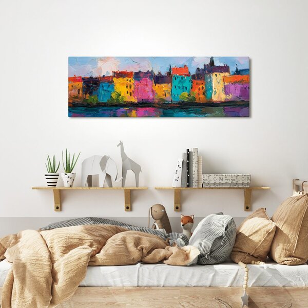 Quadro su tela – Colori vivaci del paesaggio urbano