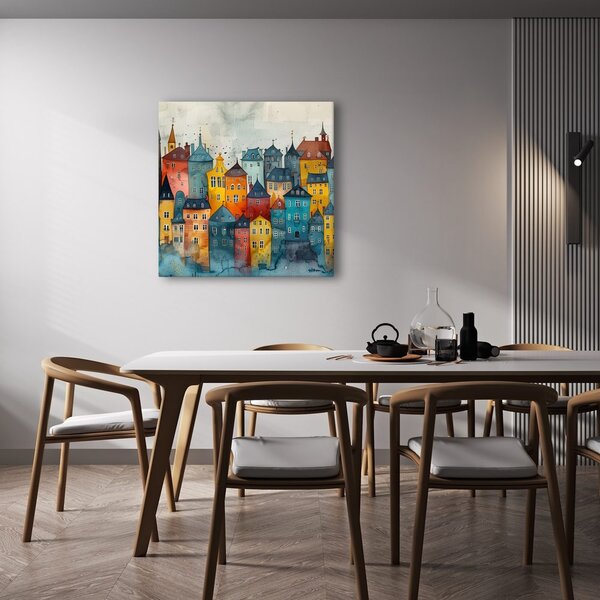 Quadro su tela – Paesaggio urbano fiabesco