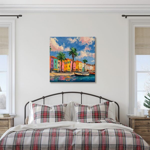 Quadro su tela – Pittoresche case portuali