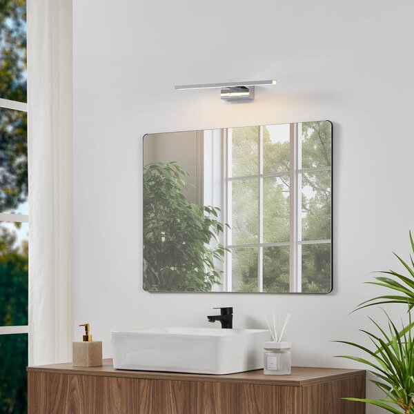 EGLO Applique da parete Conettilla, Cromo / Argento, Bagno, Alluminio, Moderno, Applique