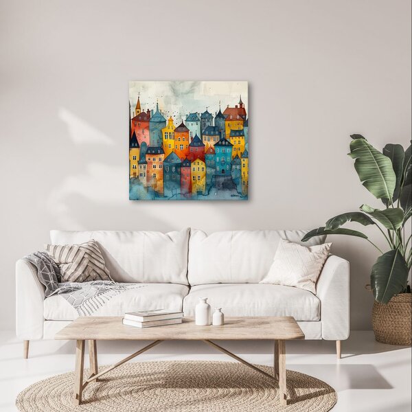 Quadro su tela – Paesaggio urbano fiabesco