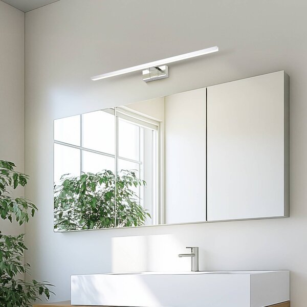 EGLO Applique da parete Conettilla, Cromo / Argento, Bagno, Alluminio, Moderno, Applique