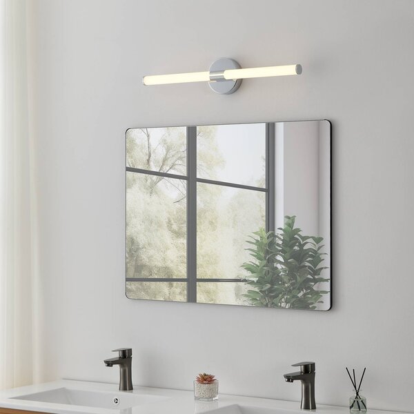 EGLO Applique da parete Ramola, Cromo / Argento, Bagno, Metallo, Moderno, Applique