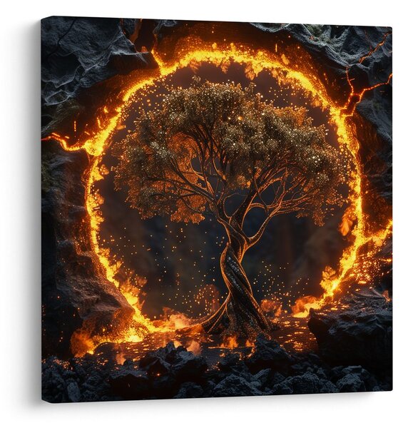 Quadro su tela – Albero della vita nel calore