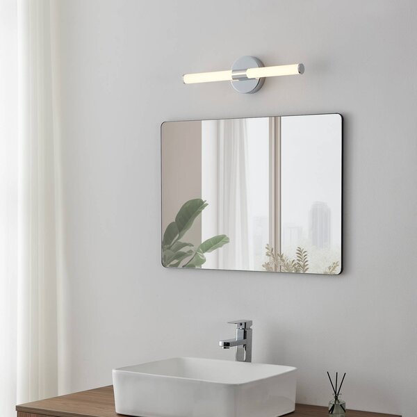 EGLO Applique da parete Ramola, Cromo / Argento, Bagno, Metallo, Moderno, Applique